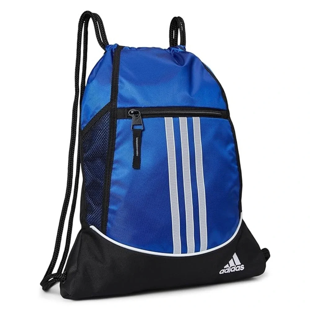 Adidas Alliance II Sackpack Royal Blue backpack multiple pockets zipper pocket